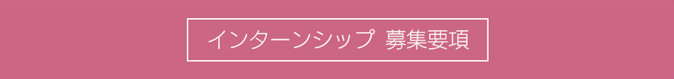 インターンシップ 募集要項